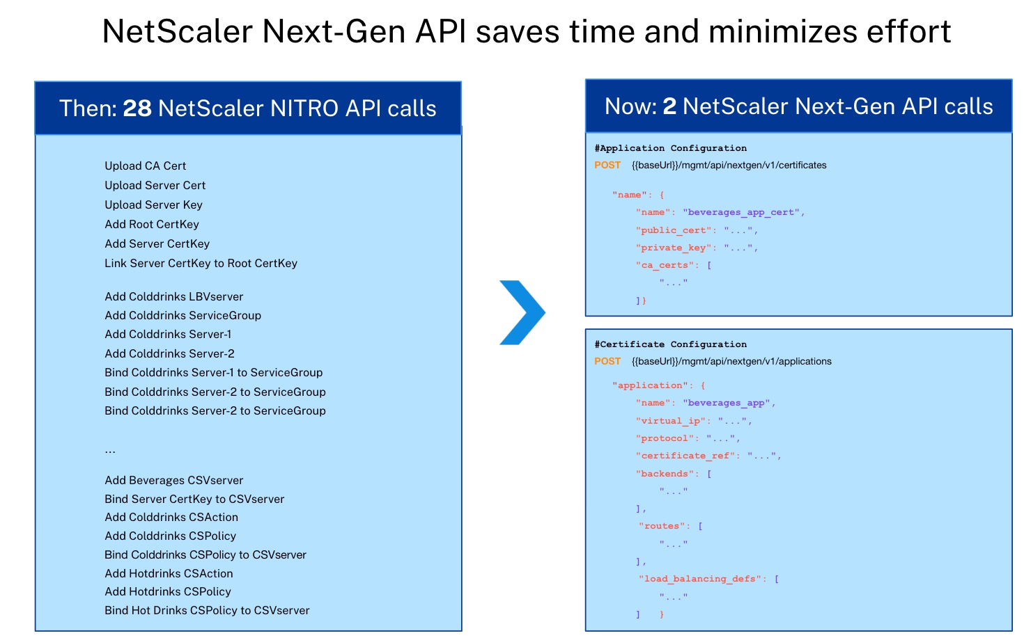 NetScaler Next-Gen API reduces API calls